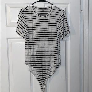 Striped bodysuit